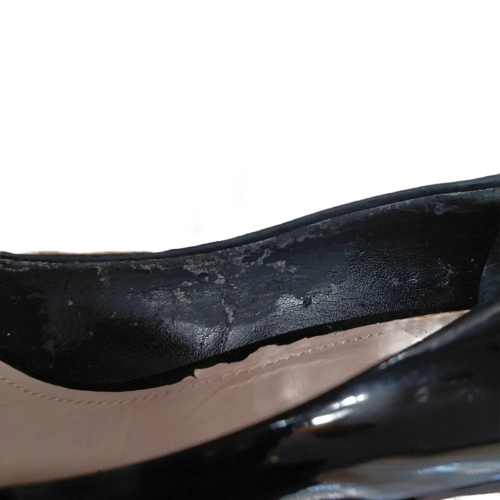 Vince Camuto Black Patent Leather Platform Pumps Women's Size 9 High Heels